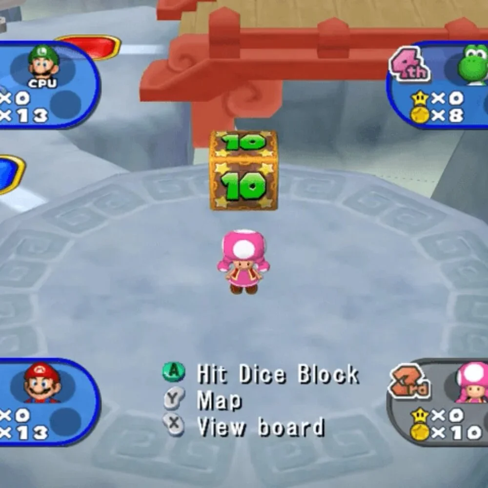 Mario Party 7 Video Game Nintendo Gamecube Tested & Complete W/ Bonus Microphone